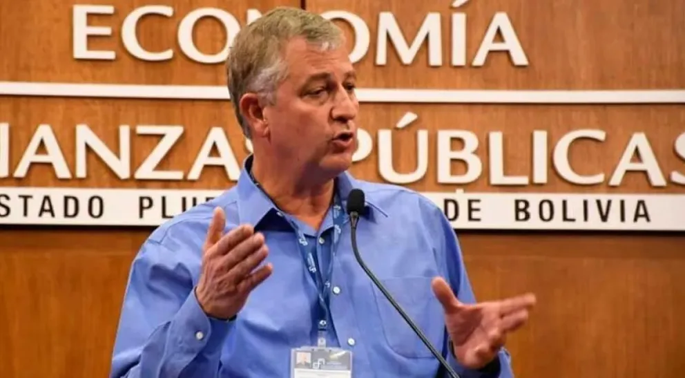 Branko Marinkovic, cuando era ministro de Jeanine Añez Foto: Archivo ABI