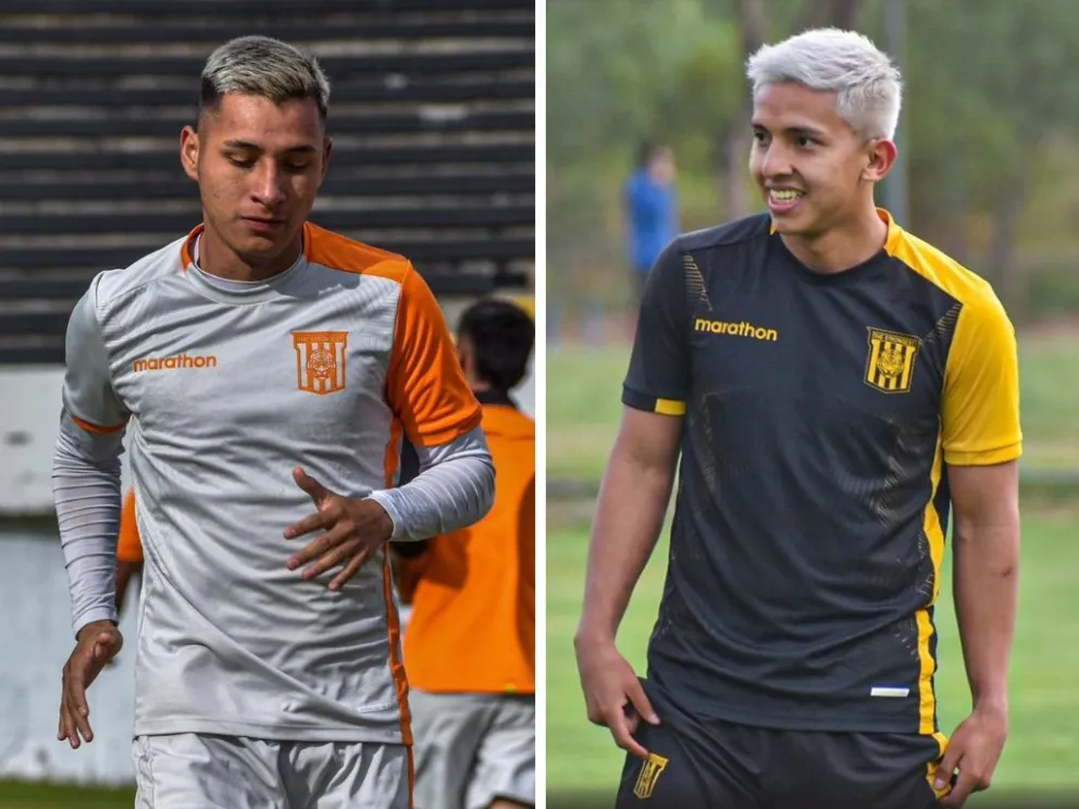 José Alfredo Flores (izq.) y Jhon García, dos de los futbolistas que jugaron en 2023 y deben volver al Tigre para la próxima temporada.