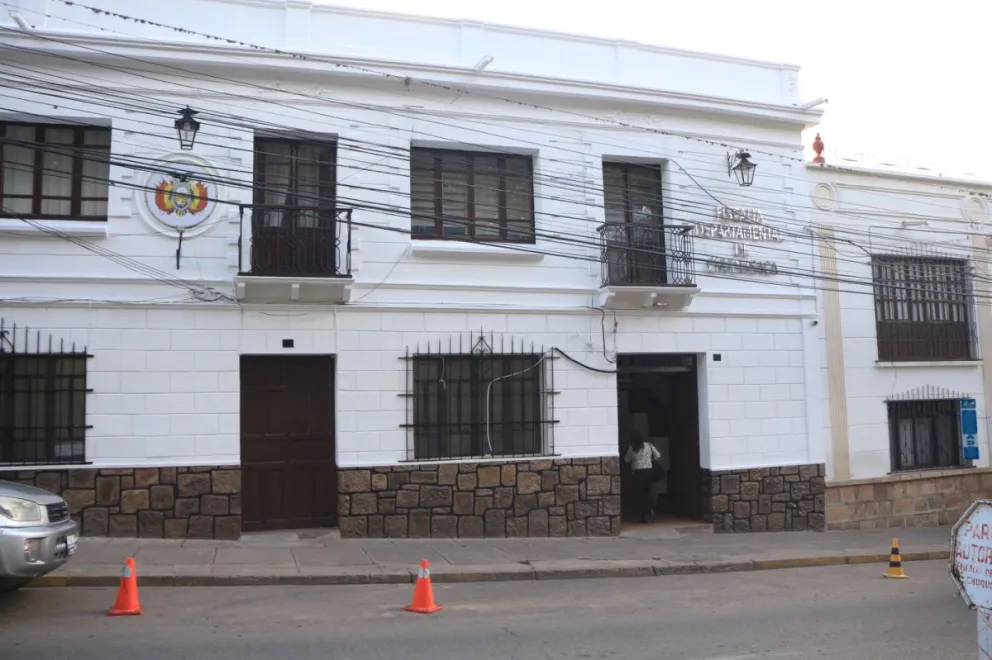Instalaciones de la Fiscalía departamental en Sucre. Foto: FGE