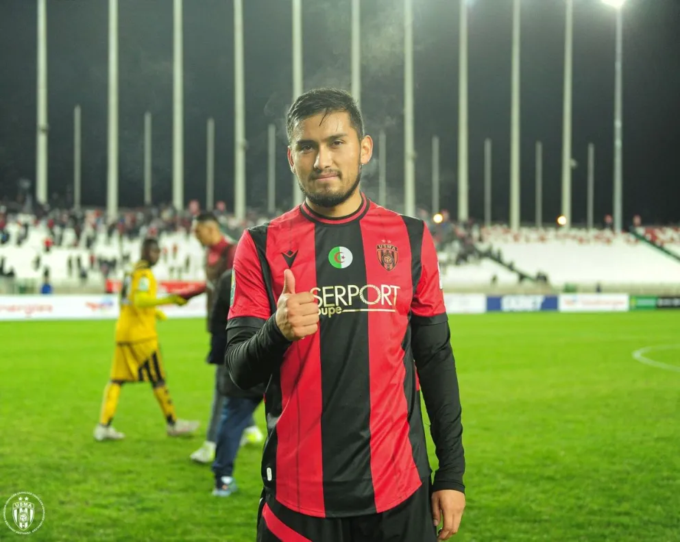 Adalid Terrazas es titular en el USM de Argelia, Foto USM Argel