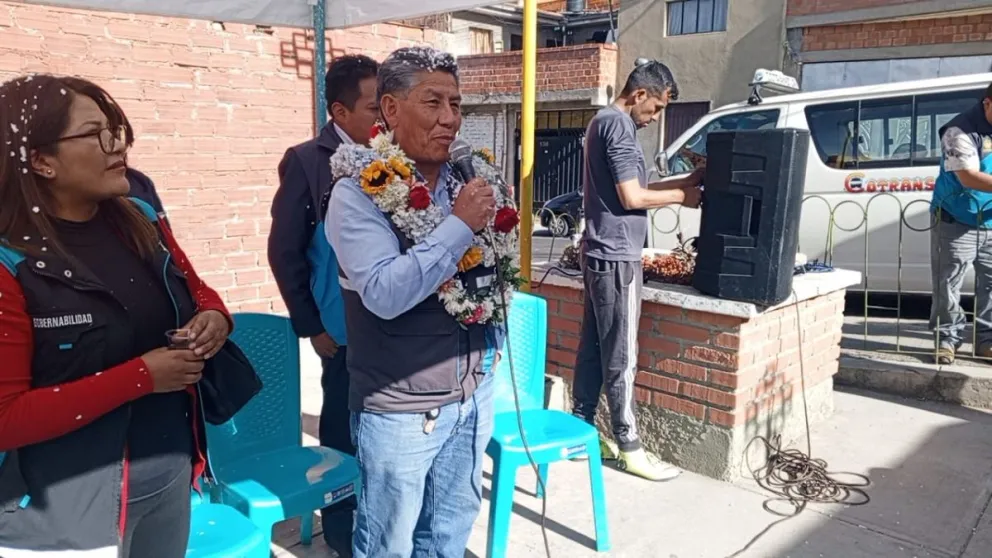Gonzales asumió en junio. Foto: Subalcaldía de Cotahuma
