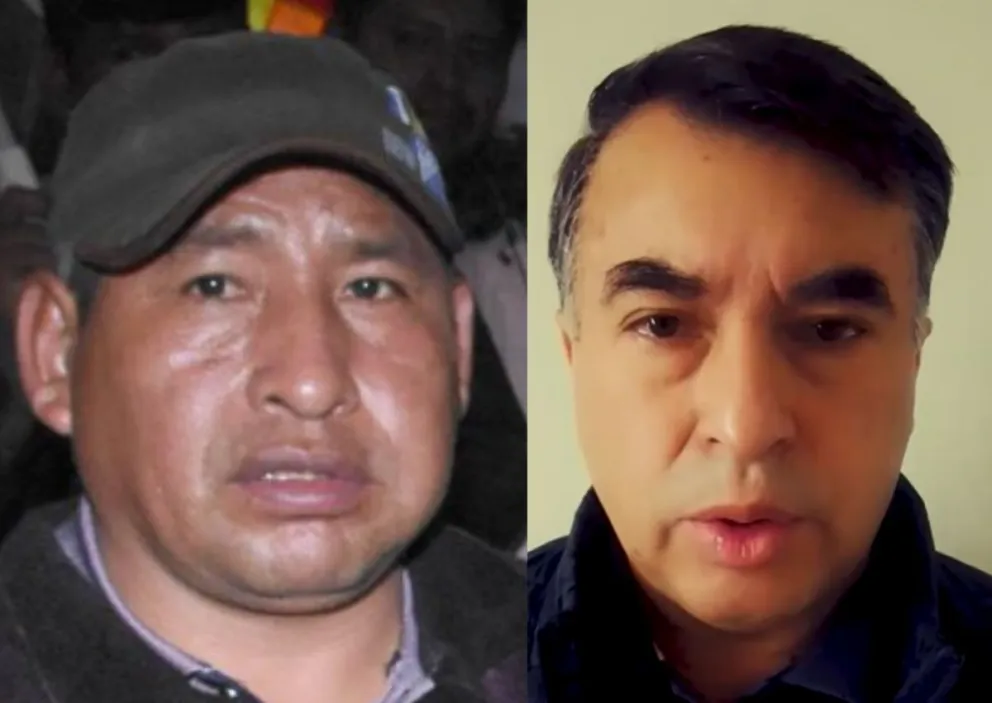 Santos y Quintana. Fotos: ABI y captura de video. 