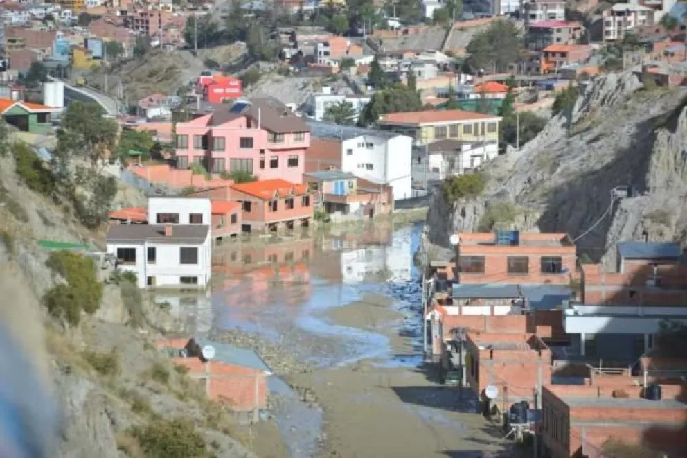 Bajo Llojeta, tras la mazamorra que sepultó viviendas. Foto: AMUN