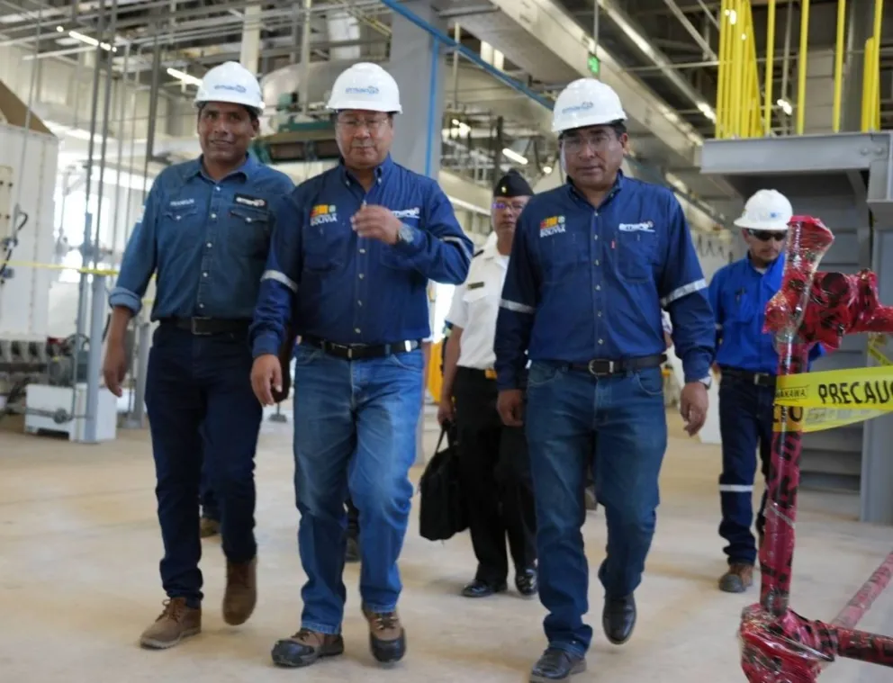 Inauguración de la planta en San Julián.  Foto: MDPyEP