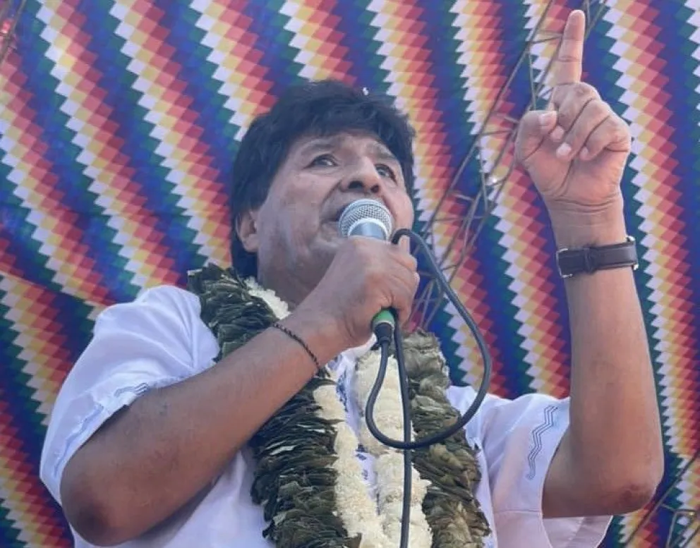 Evo Morales, durante una anterior actividad. Foto: Facebook del exmandatario