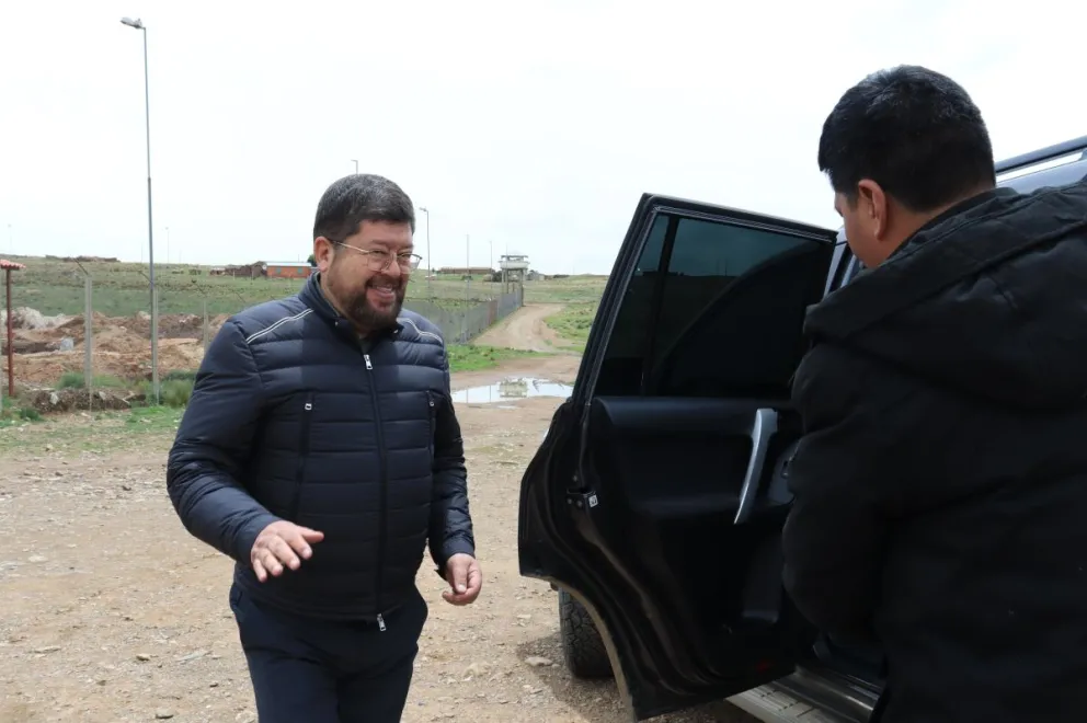 Doria Medina sale del penal de Chonchocoro, después de visitar a Camacho, recientemente. Foto: APG