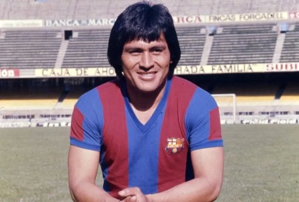 El "Cholo" Sotil cuando estaba en el Barcelona de España. Foto: FC Barcelona 