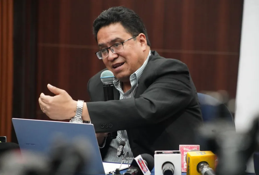 El ministro de Justicia y Transparencia Institucional, César Siles. Foto: ABI / Jorge Mamani