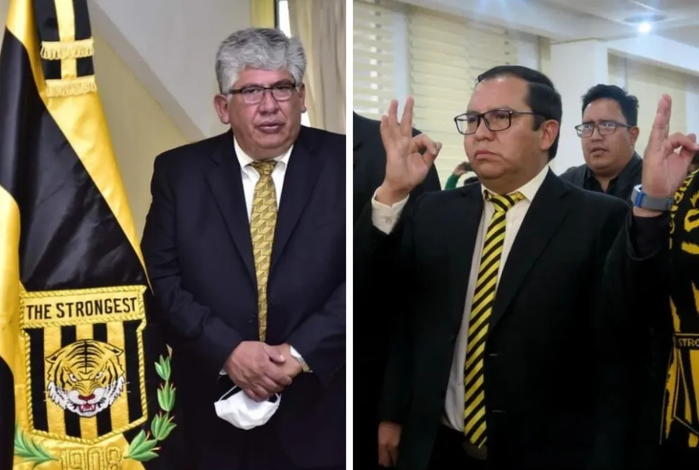 Ronald Crespo (izq.) y Héctor Montes. Fotos: club The Strongest