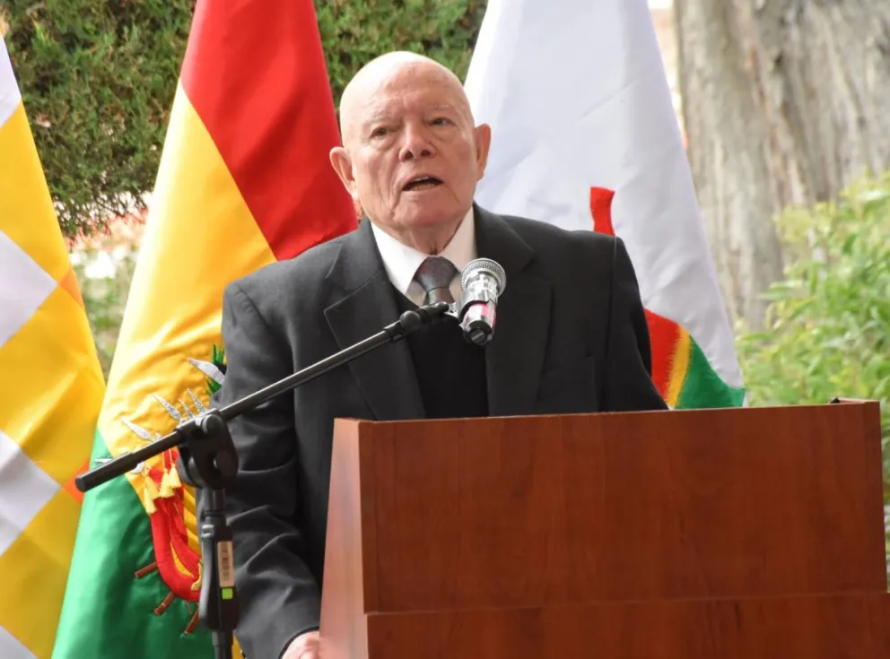 Hassenteufel, durante su discurso, este viernes. Foto: APG 