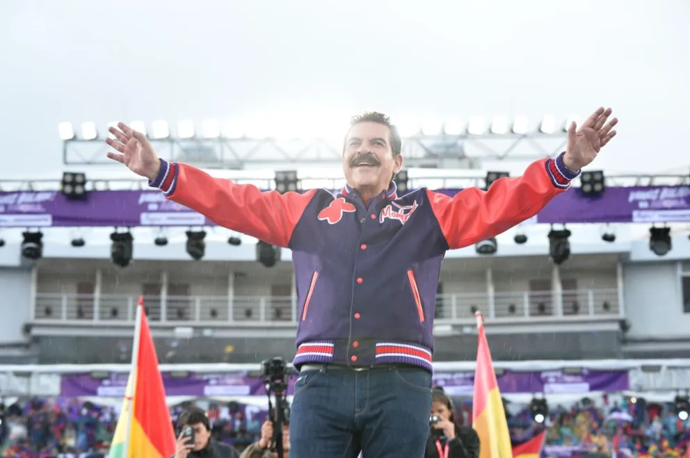 Reyes Villa, durante su proclamación como candidato presidenciable. Foto: APG