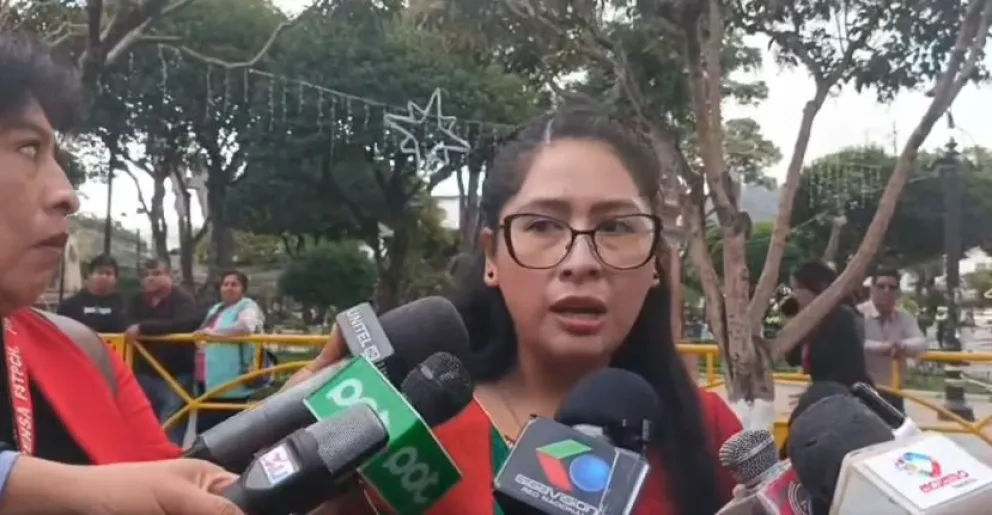 Eva Copa, durante un acto público anterior. Foto: Archivo