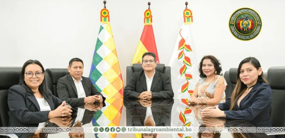 Magistrados del Tribunal Agroambiental. Foto: TA