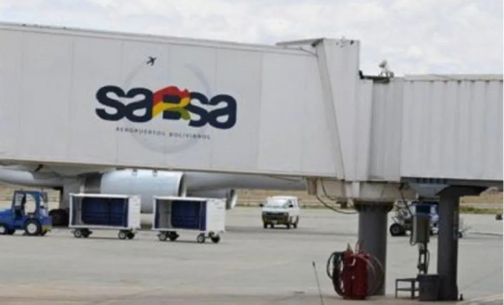 Una manga de abordaje para aviones, administrada por Sabsa. Foto: RRSS