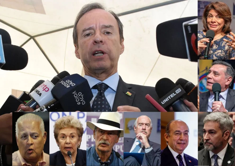 Los expresidentes latinoamericanos que fueron declarados personas no gratas. Foto: APG y EFE 