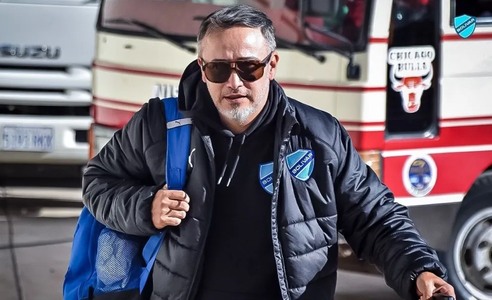 El director técnico Flavio Robatto. Foto: Club Bolívar.