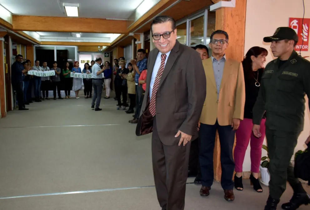 Gonzalo Hurtado, tras ser elegido presidente del TCP, en 2024. Foto: Facebook del TCP