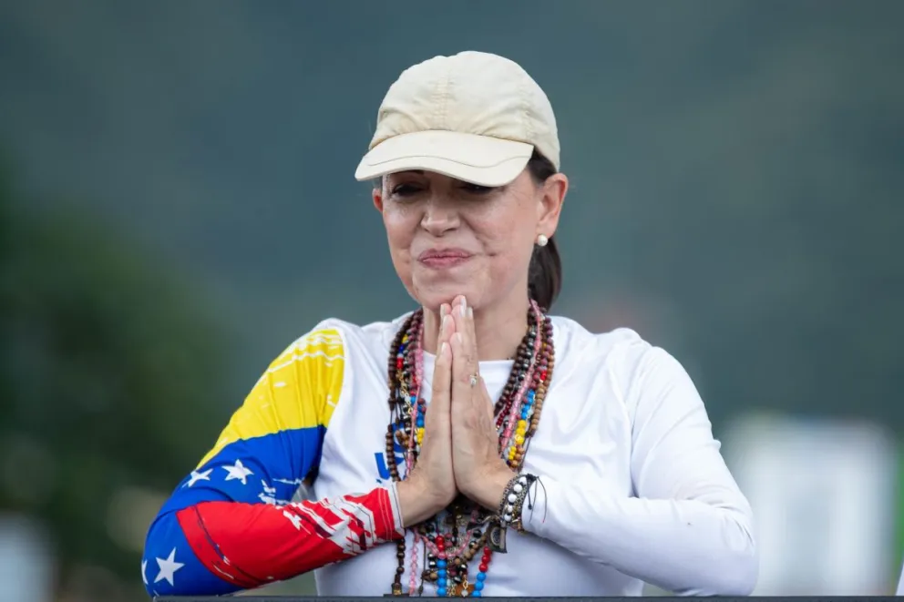 Líder opositora venezolana María Corina Machado, en una imagen de archivo. Foto: EFE
