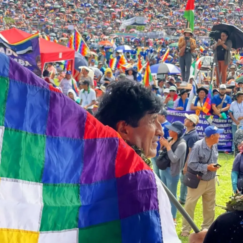 Morales no estará en la marcha, pero participará "moralmente" según sus acólitos. Foto: Evo Morales