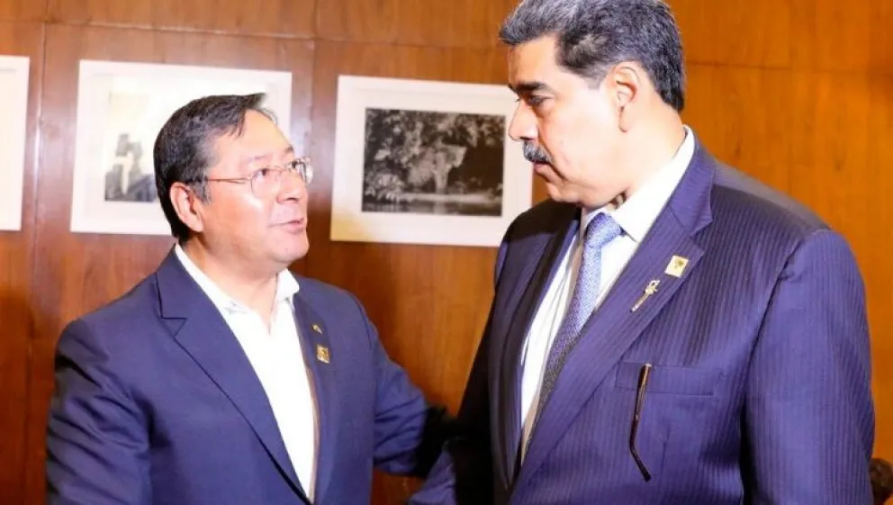 Arce con Maduro en una imagen de archivo. Foto: RRSS