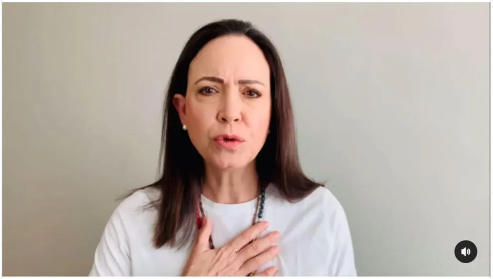 La líder opositora de Venezuela, María Corina Machado.  Foto: EFE