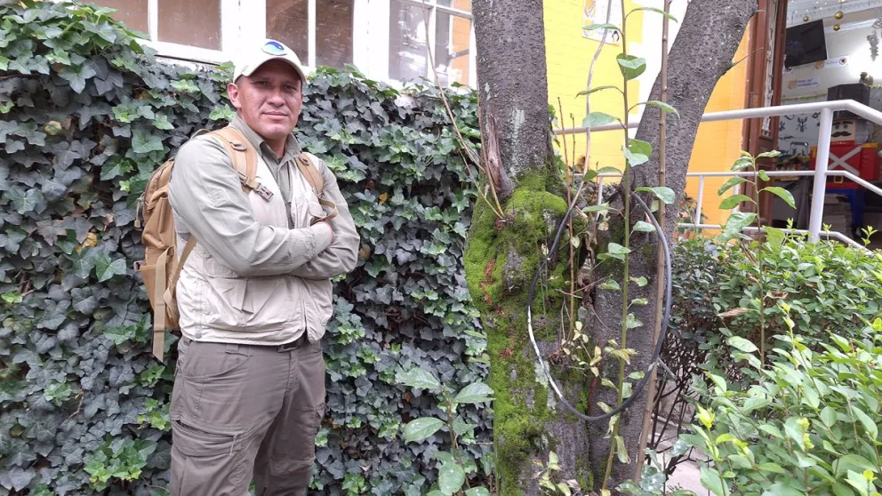 Marcos Uzquiano llegó a La Paz para luchar por sus derechos. FOTO: Alejandra Sánchez / Visión 360