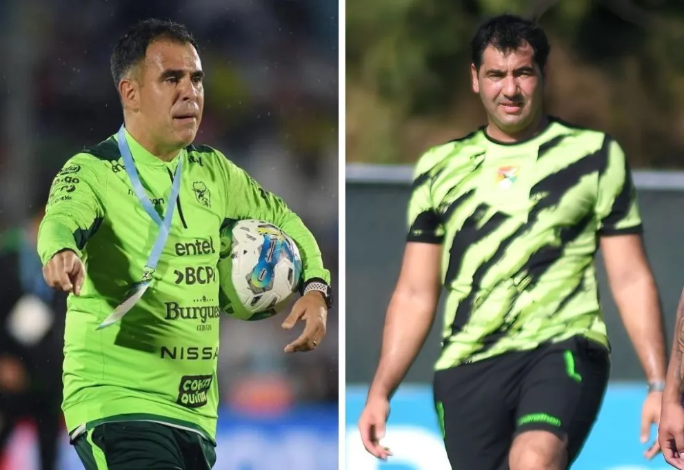 Rodrigo Gambaro, el preparador físico; Javier Mouriño, asistente técnico, colaboradores de Antonio Carlos Zago.