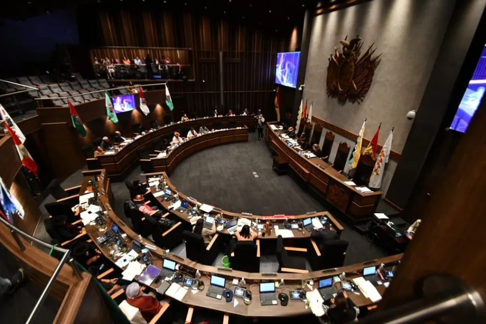 Sesión de senadores. Foto: APG
