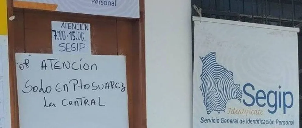 Instalaciones del Segip regional de Arroyo Concepción. Foto: Unitel