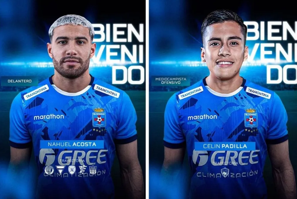 Acosta (izq.) y Padilla, los nuevos refuerzos del cuadro cruceño. Foto: Blooming.