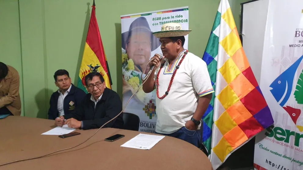 Jhonson Jiménez, exdirector del Servicio Nacional de Áreas Protegidas (Sernap). Foto:MMAYA