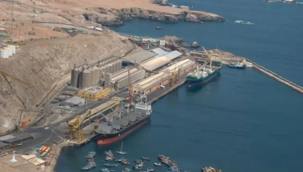 Una vista del puerto de Matarani (Perú). Foto: RRSS