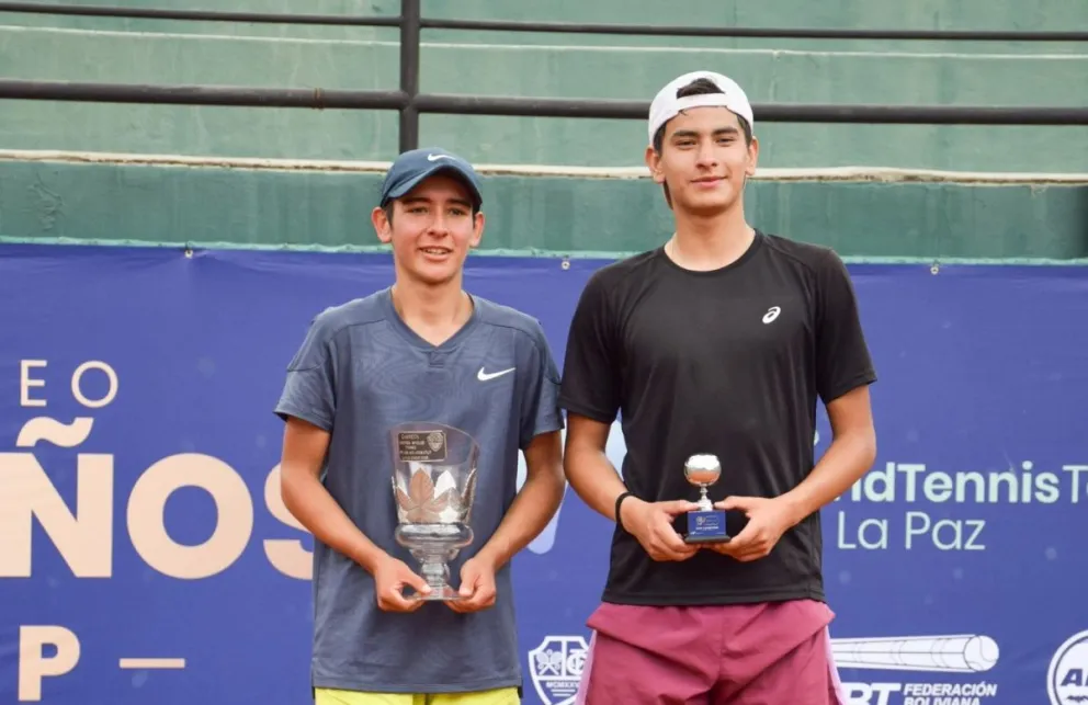Solis (izq.) y Rodríguez, los finalistas de singles. Foto: CTLP.