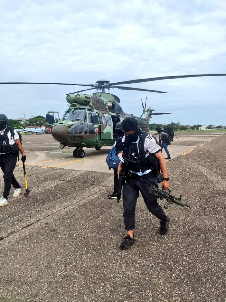 Imagen presentada por Morales del supuesto piloto extranjero Foto; Twitter Evo Morales