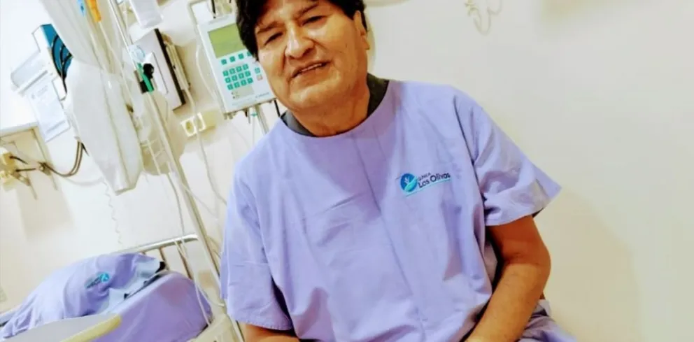 Evo Morales en 2021, tratado por coronavirus. Foto: @evoespueblo