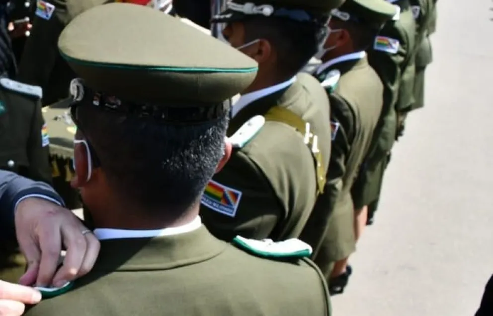 Efectivos policiales. Foto: Erbol