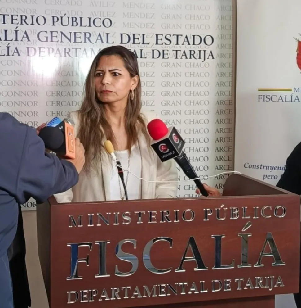 La fiscal Departamental de Tarija, Sandra Gutiérrez. Foto: Fiscalía.