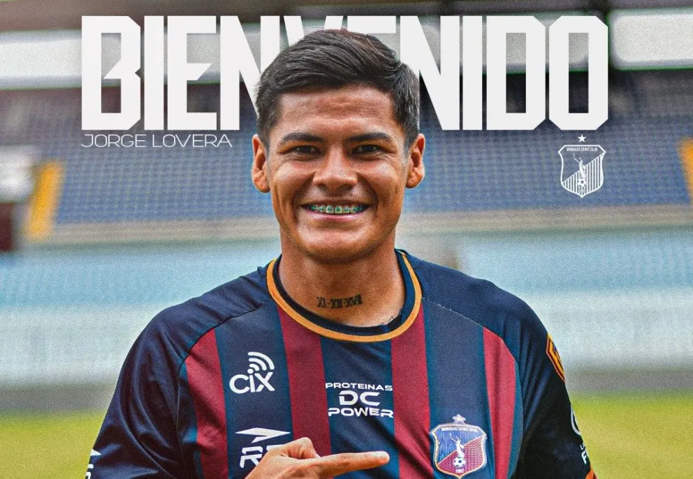 Lovera con la casaca de su nuevo club. Foto: Monagas SC.