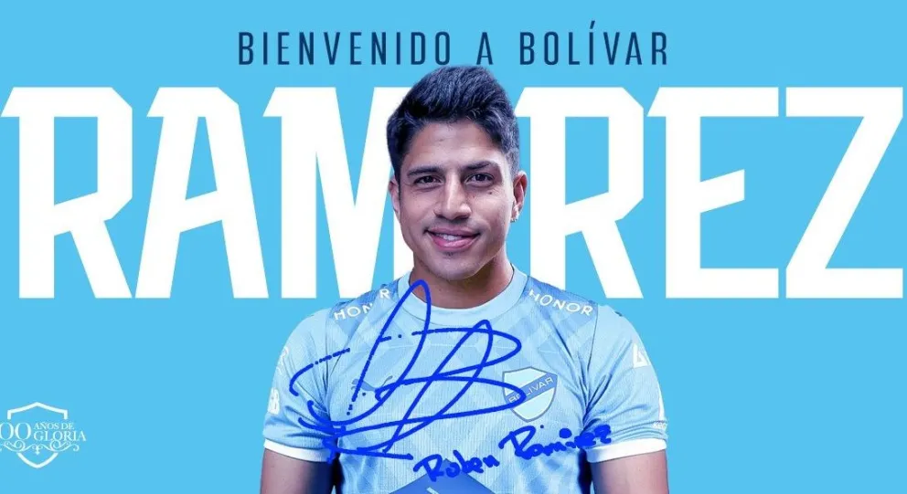 Ramírez es el tercer refuerzo de la Academia. Foto: Club Bolívar.