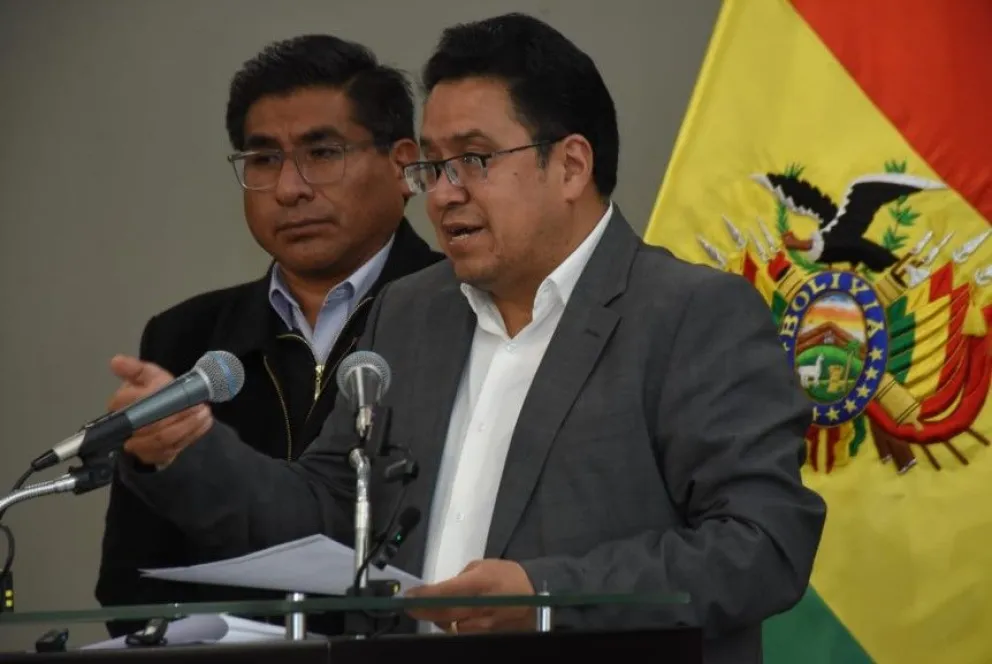 César Siles, ministro de Justicia. Foto: captura