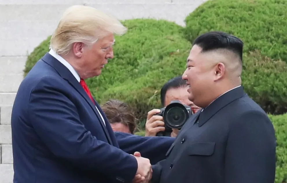 Trump con Kim Jong-un en 2019. Foto: Archivo EFE