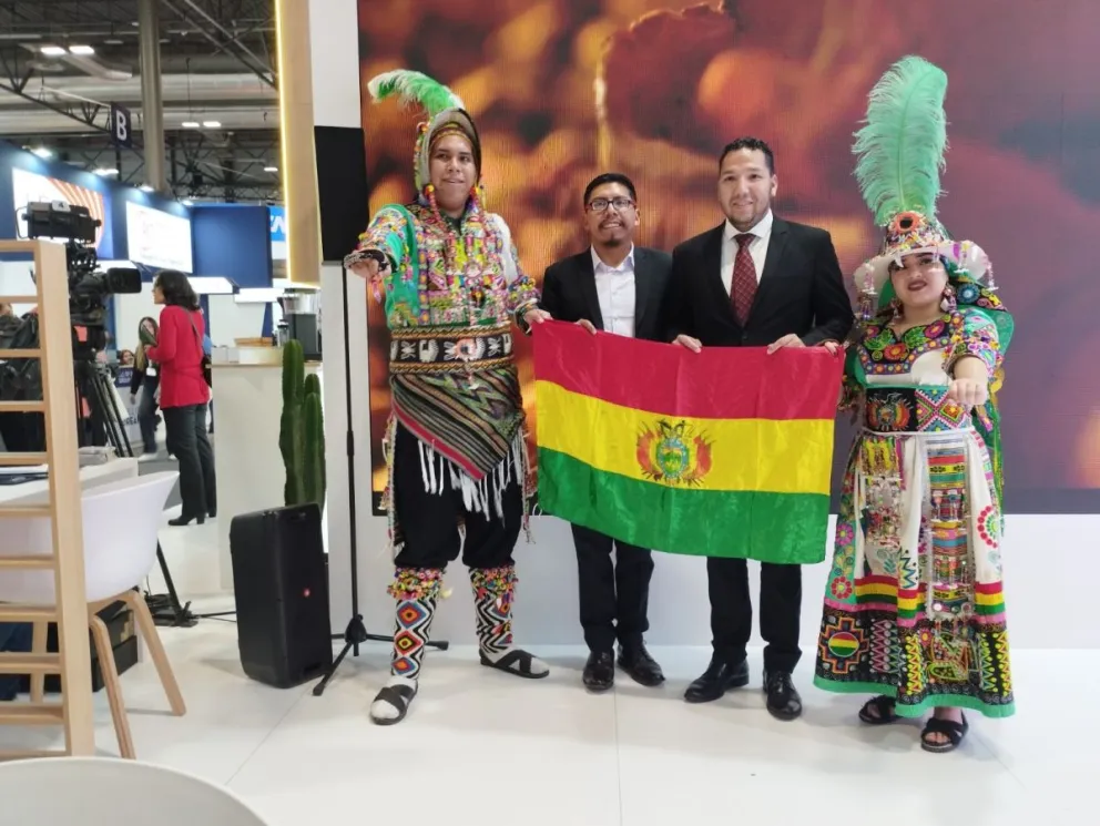 Parte de la delegación en la feria de España. Foto: MDP