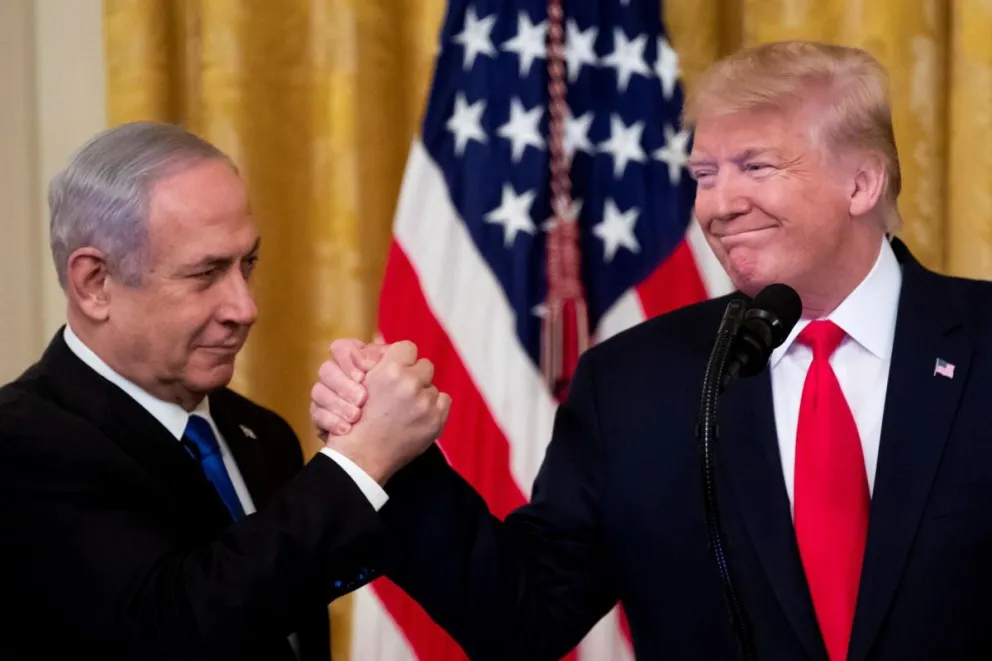 Trump y Netanyahu en una imagen del el 28 de enero de 2020. Foto: EFE