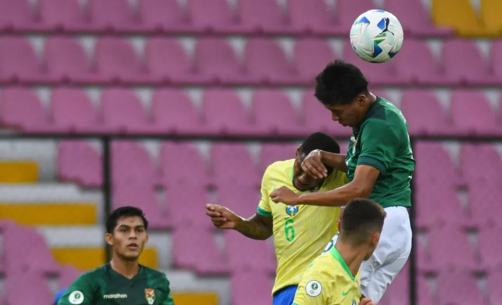 Incidencia del partido entre Bolivia y Brasil. Foto: FBF.