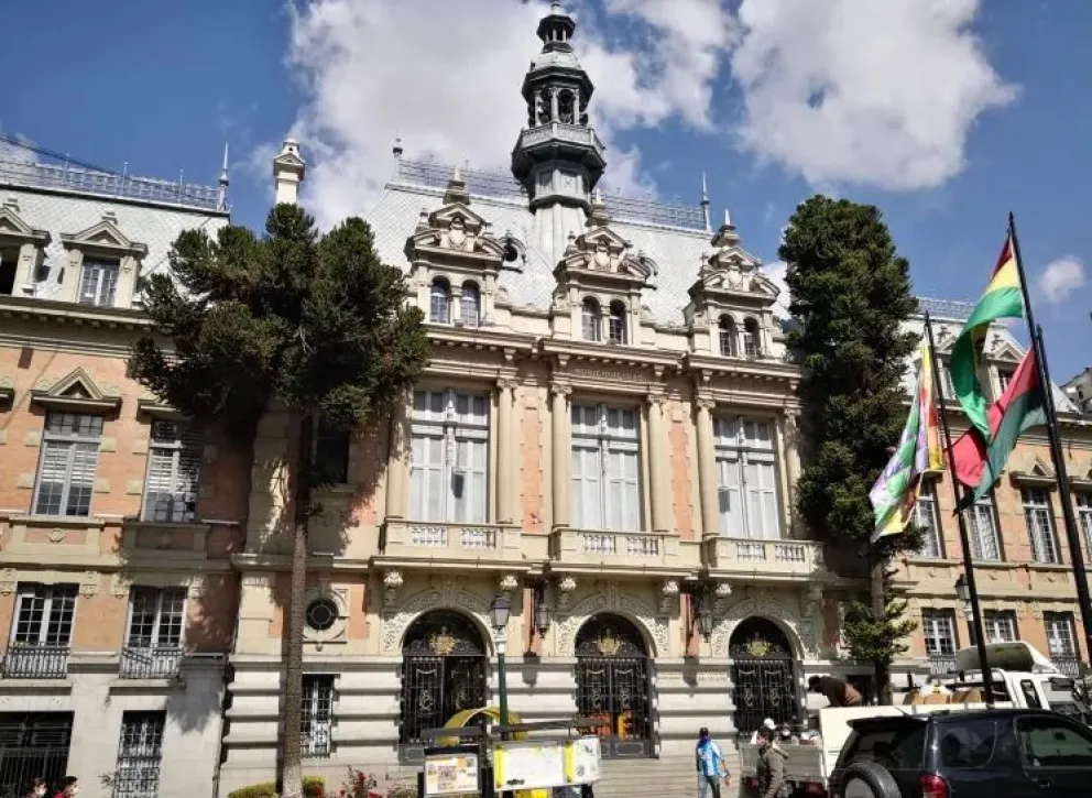 El edificio de la Alcaldía de La Paz en una imagen de archivo. Foto: Amun
