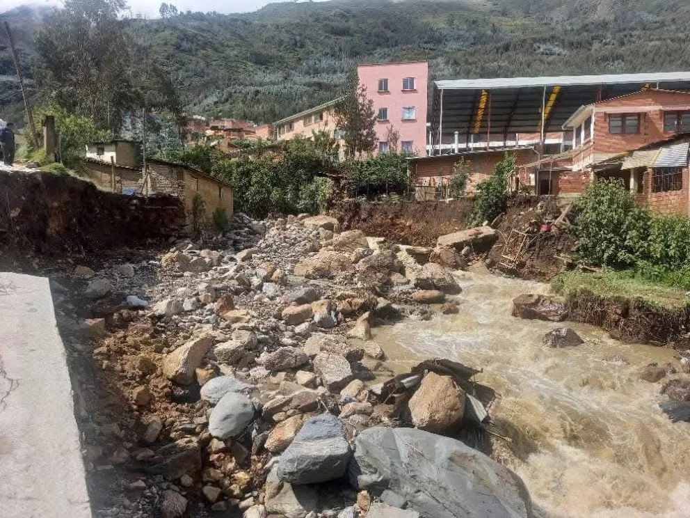 Daños provocados por las intensas lluvias.   Foto: Agamdepaz