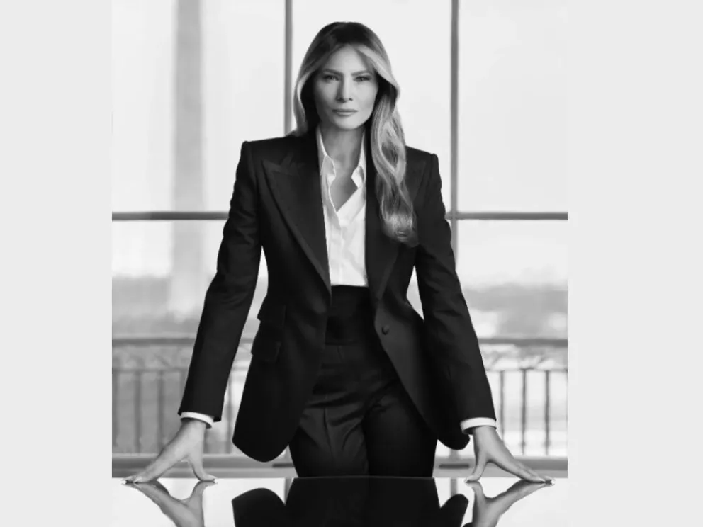 El retrato oficial de Melania este 2025. Foto: Régine Mahaux / Casa Blanca 