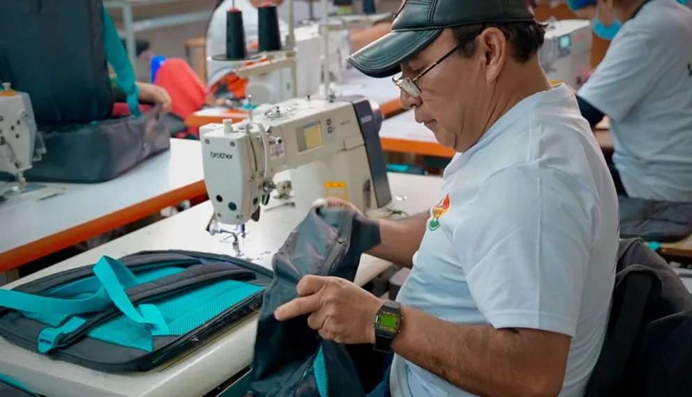 Un trabajador de Senatex en una imagen de archivo. Foto:  MDP