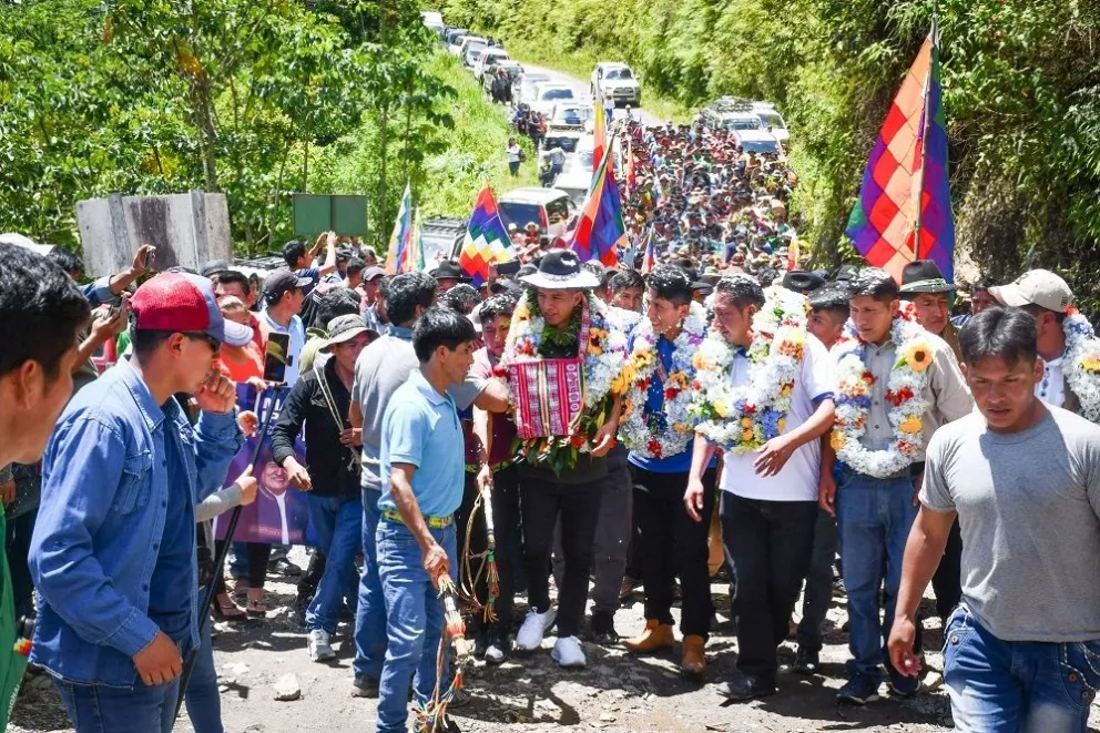 El dirigente cocalero del Chapare y presidente del Senado, Andrónico Rodríguez. Foto: Facebook
