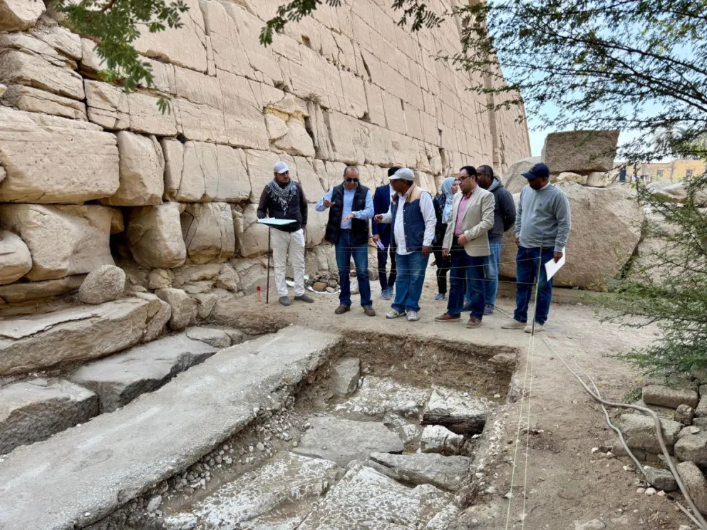 El templo de El Ramesseum, erigido por Ramsés II en la orilla occidental del río Nilo. Foto: EFE